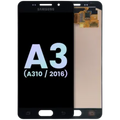 Ecrã OLED sem Aro para Samsung Galaxy A3 (A310 / 2016) (Service Pack) (Black)