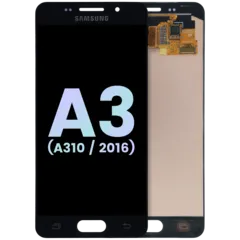 Ecrã OLED sem Aro para Samsung Galaxy A3 (A310 / 2016) (Service Pack) (Black)