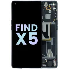 Ecrã OLED com Aro para Oppo Find X5 (2022) (Service Pack) (Black)