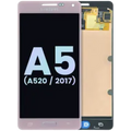 Ecrã OLED com Aro para Samsung Galaxy A5 (A520 / 2017) (Service Pack) (Peach Cloud)