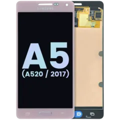 Ecrã OLED com Aro para Samsung Galaxy A5 (A520 / 2017) (Service Pack) (Peach Cloud)