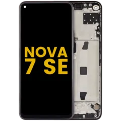 Ecrã LCD com Aro para Huawei Nova 7 SE (2020) (Recondicionado) (Black)
