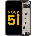 Ecrã LCD com Aro para Huawei Nova 5i (2019) (Recondicionado) (Black)