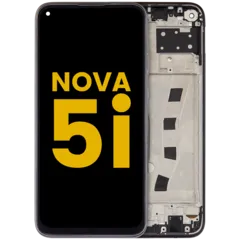 Ecrã LCD com Aro para Huawei Nova 5i (2019) (Recondicionado) (Black)