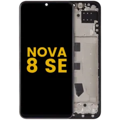 Ecrã LCD com Aro para Huawei Nova 8 SE (2020) (Recondicionado) (Black)