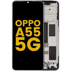 Ecrã LCD com Aro para Oppo A55 5G (2021) (Recondicionado) (Todas as Cores)