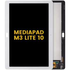 Ecrã LCD sem Aro Compatible para Huawei MediaPad M3 Lite 10 (Recondicionado) (White)
