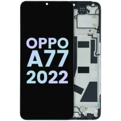 Ecrã LCD com Aro para Oppo A77 5G (2022) (OEM Original) (Todas as Cores)