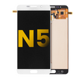 Ecrã OLED sem Aro para Samsung Galaxy Note 5 (Recondicionado) (White Pearl)