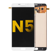 Ecrã OLED sem Aro para Samsung Galaxy Note 5 (Recondicionado) (White Pearl)
