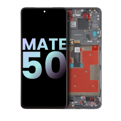 Ecrã OLED com Aro para Huawei Mate 50 (OEM Original) (Black)