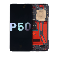 Ecrã OLED com Aro para Huawei P50 (OEM Original) (Black)