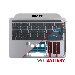 Palmrest with Battery and Keyboard (ANSI US) para MacBook Air 13" A1369 (2010) (OEM Usado: Grau A)