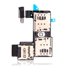 Sim Card Reader Flex With Board para Motorola Moto G2 (XT1068 / 2014) (Dual Sim)