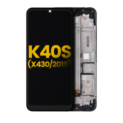 Ecrã LCD com Aro para LG K40s (X430 / 2019) (Recondicionado) (Todas as Cores)