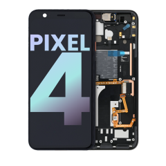 Ecrã OLED com Aro para Google Pixel 4 (OEM Original) (Oh So Orange Power Button)