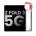 Inner Ecrã OLED com Aro para Samsung Galaxy Z Fold 3 5G (US & International) (OEM Usado: Grau A) (Phantom Silver)