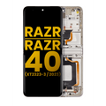 Main Ecrã OLED com Aro para Motorola Razr 2023 / Razr 40 (XT2323 / 2023) (Recondicionado) (Vanilla Cream)