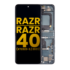 Main Ecrã OLED com Aro para Motorola Razr 2023 / Razr 40 (XT2323 / 2023) (Recondicionado) (Sage Green)