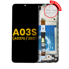 Ecrã LCD com Aro para Samsung Galaxy A03s (A037U / 2021) (US Version) (Recondicionado) (Todas as Cores)