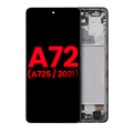 Ecrã OLED com Aro para Samsung Galaxy A72 (A725 / 2021) (6.67") (Compatível Plus) (Awesome Black)