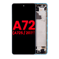 Ecrã OLED com Aro para Samsung Galaxy A72 (A725 / 2021) (6.67") (Compatível Plus) (Awesome Blue)