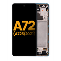 Ecrã OLED com Aro para Samsung Galaxy A72 (A725 / 2021) (Recondicionado) (Awesome Blue)