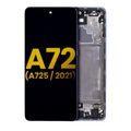 Ecrã OLED com Aro para Samsung Galaxy A72 (A725 / 2021) (Recondicionado) (Awesome Violet)