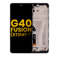 Ecrã LCD com Aro para Motorola Moto G40 Fusion (XT2147-1) (Recondicionado) (Todas as Cores)