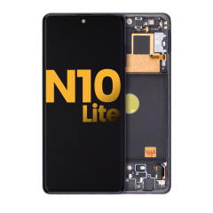 Ecrã OLED com Aro para Samsung Galaxy Note 10 Lite (Recondicionado) (Aura Black)