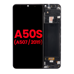 Ecrã OLED com Aro para Samsung Galaxy A50s (A507 / 2019) (Compatível Plus) (Todas as Cores)