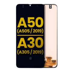 Ecrã OLED sem Aro para Samsung Galaxy A50 (A505 / 2019) / A30 (A305 / 2019) (All Models) (Recondicionado) (Todas as Cores)