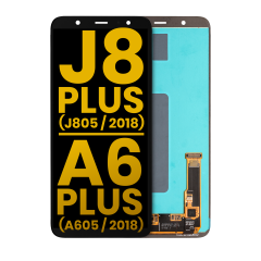 Ecrã OLED sem Aro para Samsung Galaxy J8 Plus (J805 / 2018) / A6 Plus (A605 / 2018) (Recondicionado) (Todas as Cores)
