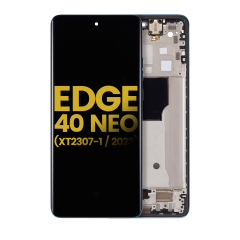 Ecrã OLED com Aro para Motorola Moto Edge 40 Neo (XT2307-1 / 2023) (Recondicionado) (Caneel Bay)