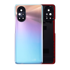Back cover Glass With Camera Lens para Huawei Nova 8 (Silver)