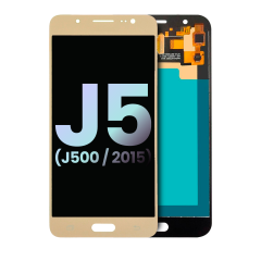 Ecrã LCD sem Aro para Samsung Galaxy J5 (J500 / 2015) (Gold) (Service Pack)