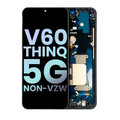 Ecrã OLED com Aro para LG V60 ThinQ 5G (Non-Verizon 5G UW Frame) (OEM Original) (Black)