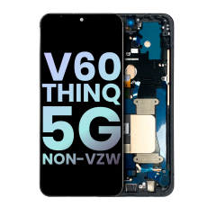 Ecrã OLED com Aro para LG V60 ThinQ 5G (Non-Verizon 5G UW Frame) (OEM Original) (Black)