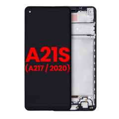 Ecrã LCD com Aro para Samsung Galaxy A21s (A217 / 2020) (Compatível Plus) (Todas as Cores)