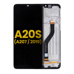 Ecrã LCD com Aro para Samsung Galaxy A20S (A207 / 2019) (Recondicionado) (Todas as Cores)