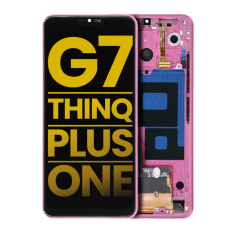 Ecrã LCD com Aro para LG G7 ThinQ / G7 Plus / G7 One (Recondicionado) (Raspberry Rose)