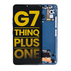Ecrã LCD com Aro para LG G7 ThinQ / G7 Plus / G7 One (Recondicionado) (Moroccan Blue)