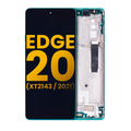 Ecrã LCD com Aro para Motorola Edge 20 (XT2143 / 2021) (Recondicionado) (Frosted Emerald)