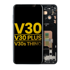 Ecrã OLED com Aro para LG V30 / V30 Plus / V30S ThinQ (Recondicionado) (Aurora Black)