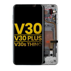 Ecrã OLED com Aro para LG V30 / V30 Plus / V30S ThinQ (Recondicionado) (Cloud Silver)