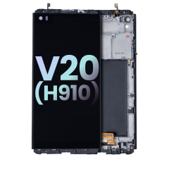 Ecrã LCD com Aro para LG V20 (H910) (OEM Original) (Black)