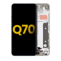 Ecrã LCD com Aro para LG Q70 (Recondicionado) (Mirror Silver)