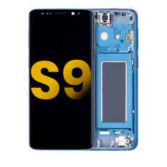 Ecrã OLED com Aro para Samsung Galaxy S9 (Recondicionado) (Coral Blue)