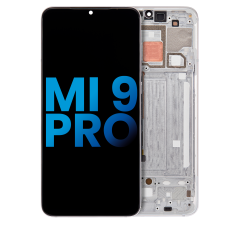 Ecrã LCD com Aro para Xiaomi Mi 9 Pro (Aftermarket: Incell) (Dream White)