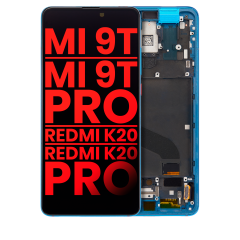 Ecrã OLED com Aro para Xiaomi Mi 9T / 9T Pro / K20 / K20 Pro (Compatível Plus) (Glacier Blue)